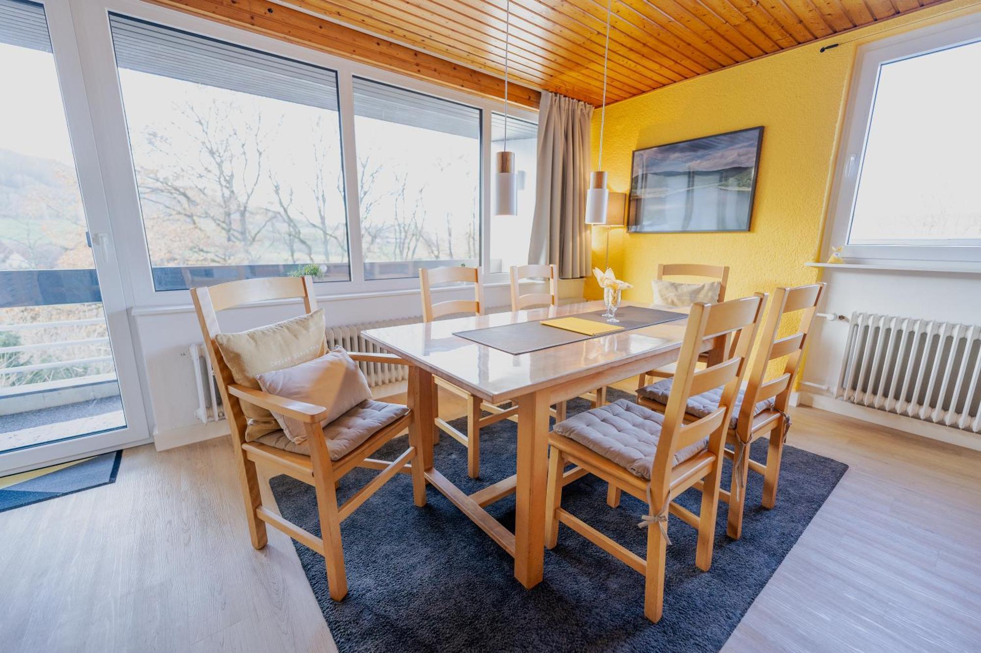 Ferienhaus Schoene Aussicht Ferienwohnung Gelb Hemfurth-Edersee Exterior foto